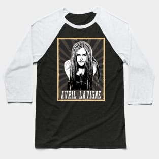 80s Style Avril Lavigne Baseball T-Shirt